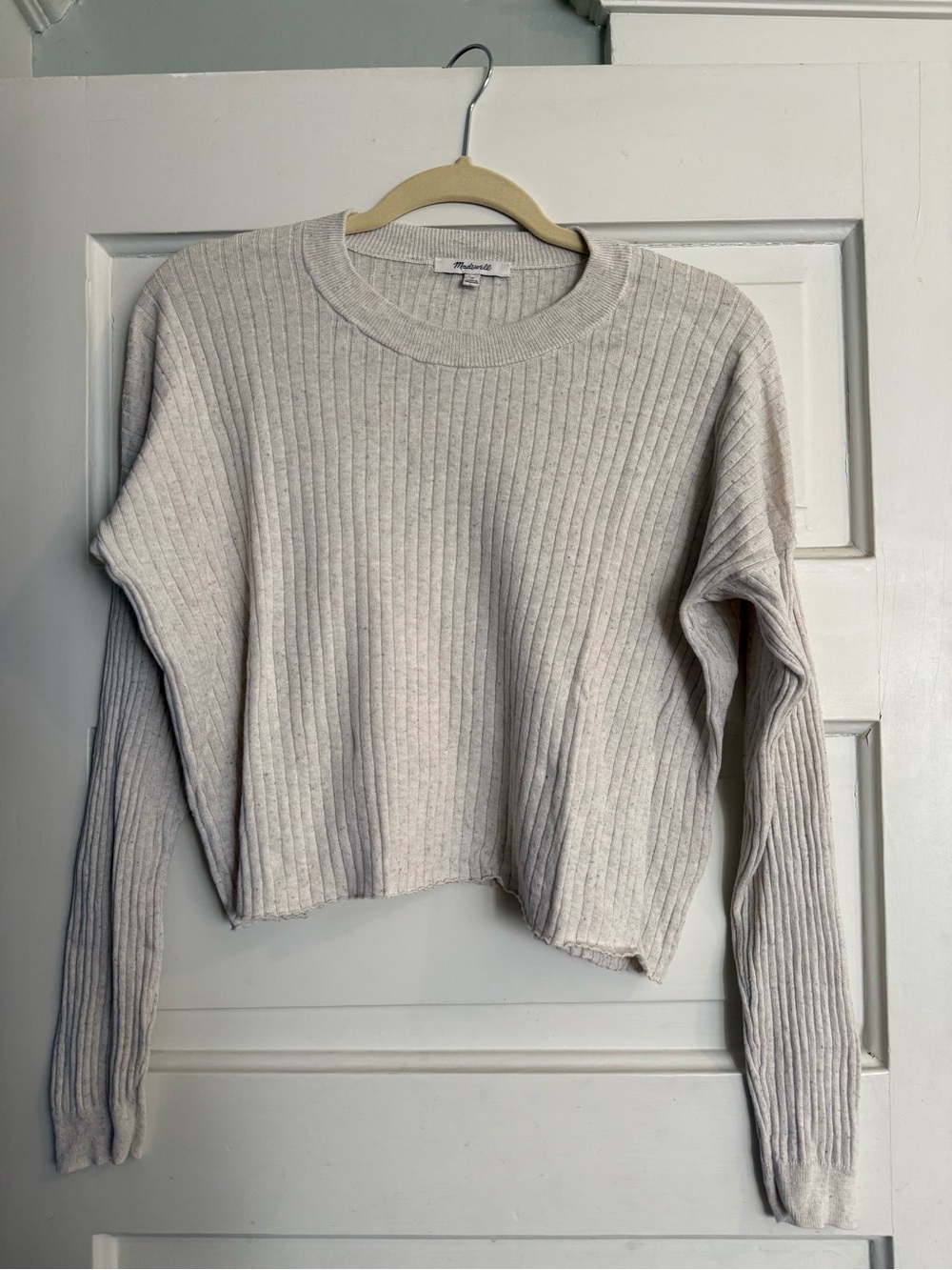 Madewell Crop Knit Sweater Top